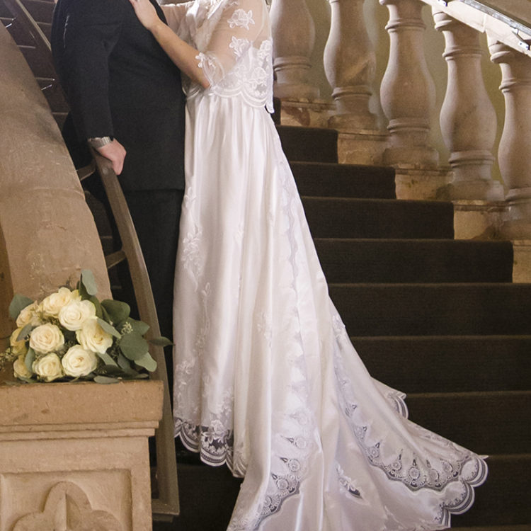 Michelle Longtrain Wedding Dress