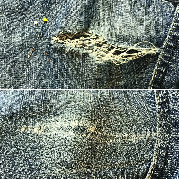 How To Sew A Patch On Jeans Crotch